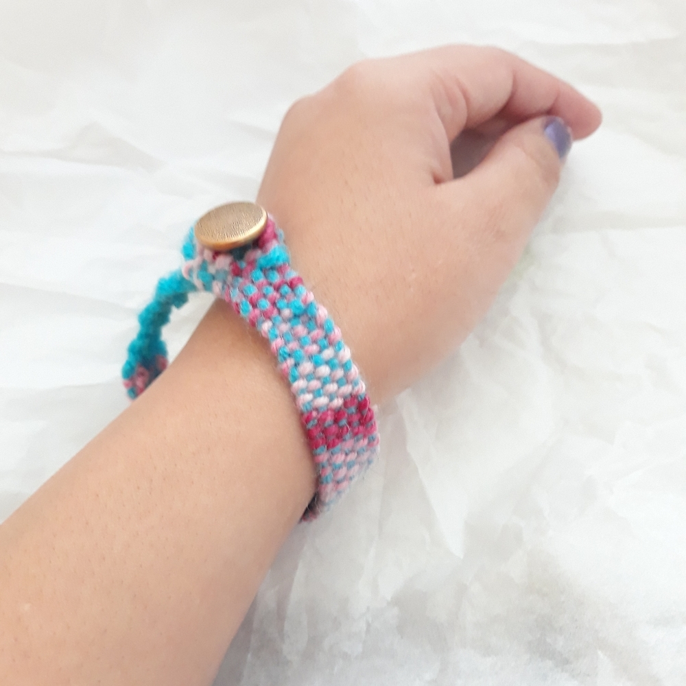 Boho Hand Crafted Yarn Bracelet